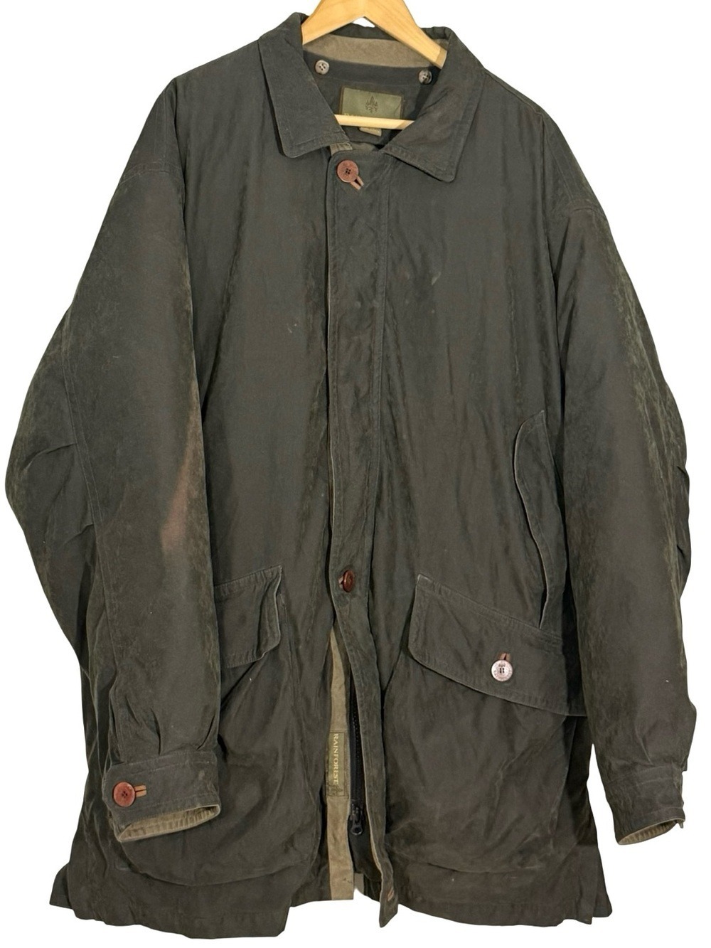 Rainforest Mens XXL Olive 2 in 1 Down Lined Barn Field Coat Removable Liner